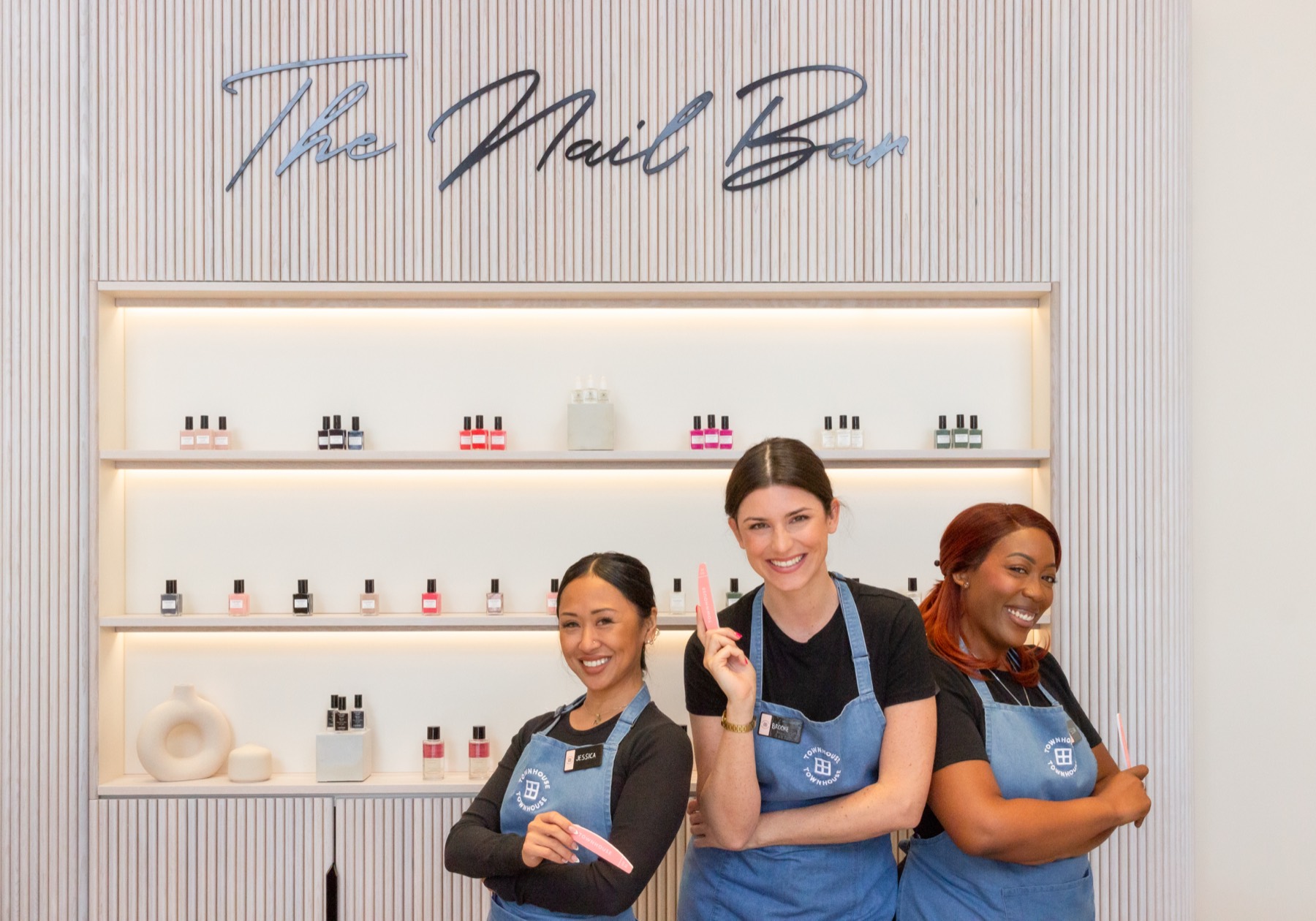 Townhouse team in branded aprons